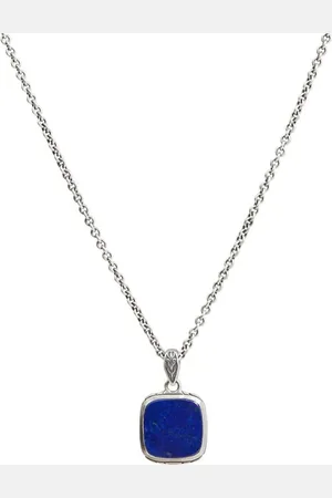 John Varvatos Collar con colgante con lapislazuli