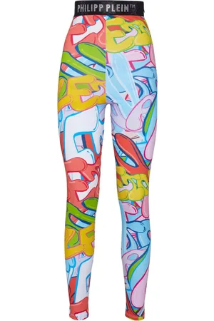 Philipp Plein Leggings Bombing Graffiti