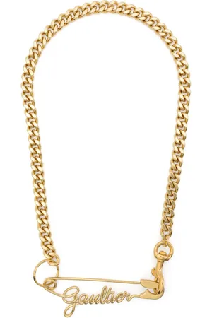 Jean Paul Gaultier Collar de cadena Gaultier con imperdible