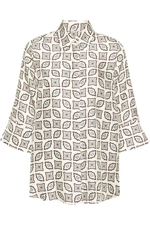 ALBERTO BIANI Camisa con estampado geométrico
