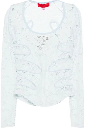 ECKHAUS LATTA Top Seraph con encaje floral