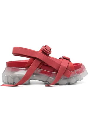 Rick Owens Sandalias Tractor con suela gruesa