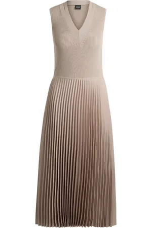 HUGO BOSS Vestido midi acampanado