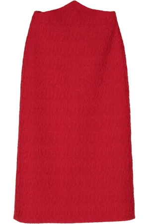 Gucci Falda midi de bouclé 2010