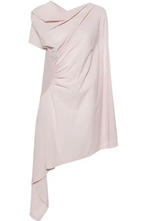 Issey Miyake Vestido asimétrico drapeado