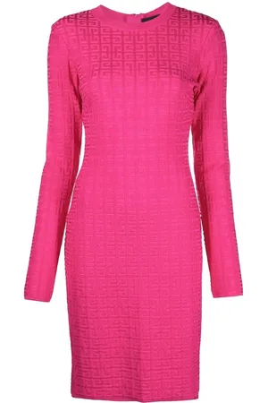 Givenchy Vestido con motivo 4G en jacquard con manga larga