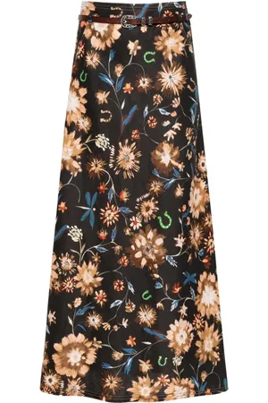 Dorothee Schumacher Falda midi con estampado floral