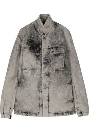 11 BY BORIS BIDJAN SABERI Chaqueta vaquera con efecto lavado
