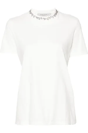 Golden Goose Camiseta con apliques de strass