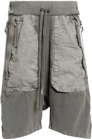 11 BY BORIS BIDJAN SABERI Pantalones cortos de deporte cargo con efecto lavado