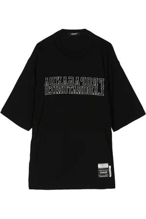 UNDERCOVER Camiseta con eslogan bordado