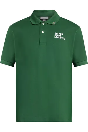 Lacoste Polo con eslogan bordado