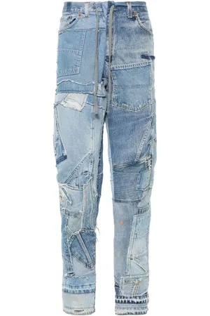 GREG LAUREN Vaqueros con diseño patchwork