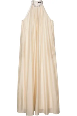 PESERICO SIGN Vestido largo con detalles de strass
