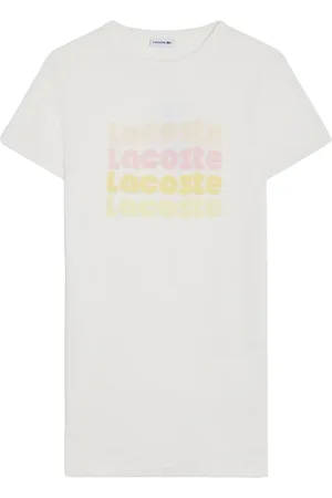 Lacoste Vestido tipo camiseta con logo