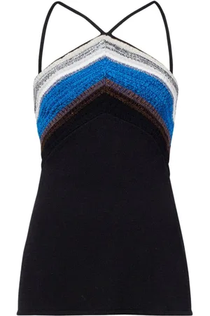 Proenza Schouler Top sin mangas Bella con detalle de ganchillo