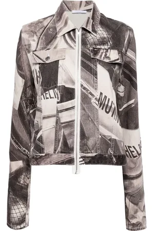 Helmut Lang Chaqueta con estampado gráfico