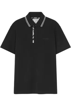 VERSACE Polo con bordado Barocco