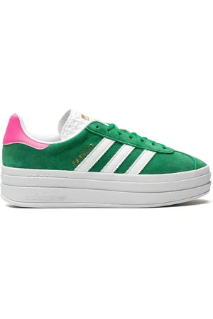 adidas Zapatillas Gazelle Bold Green/Lucid Pink