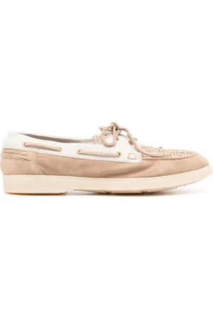 ELEVENTY Zapatos náuticos con panel tejido
