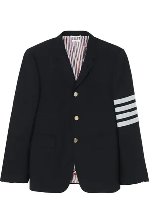 Thom Browne Blazer liso con motivo 4-Bar