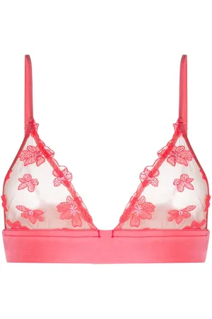 FLEUR DU MAL Corpiño Petal con diseño triangular bordado