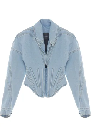 MUGLER Chaqueta vaquera estilo corsé