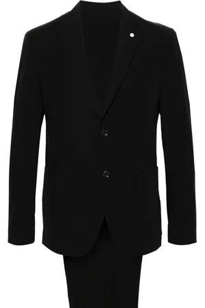 LUIGI BIANCHI MANTOVA Traje stretch con botones