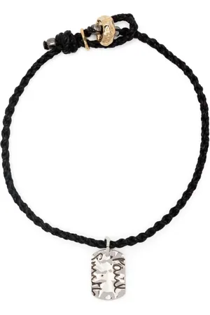 Paul Smith Pulsera trenzada con etiqueta del logo