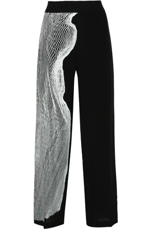 Victoria Beckham Pantalones de pijama con estampado gráfico