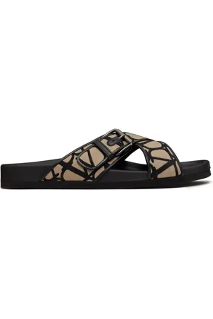 VALENTINO GARAVANI Sandalias Toile Iconographe con tiras cruzadas