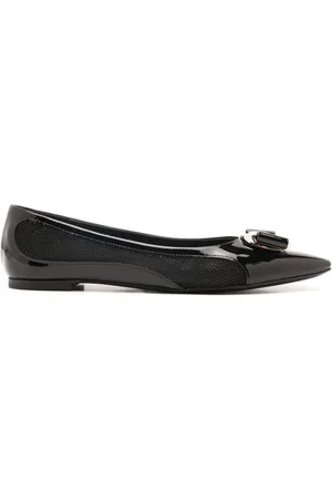Salvatore Ferragamo Bailarinas Vara con paneles de malla