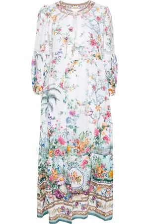 Camilla Vestido largo Plumes And Parterres