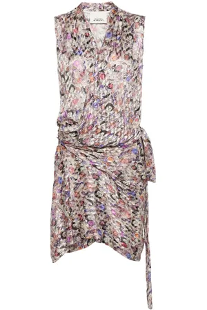 Isabel Marant Vestido Kayla corto cruzado