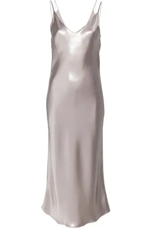 HUGO BOSS Vestido midi con brillo metalizado