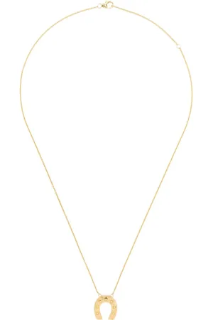 HARWELL GODFREY Collar Mini Horseshoe en oro amarillo de 18 ct con colgante