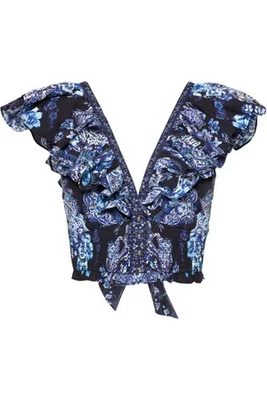 Camilla Chaleco Delft Dinasty con estampado floral