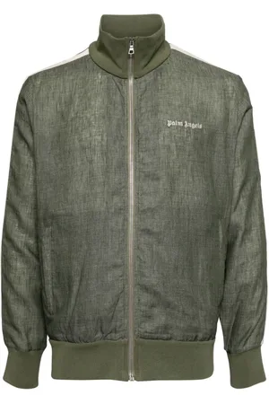 Palm Angels Chaqueta de chándal con logo bordado