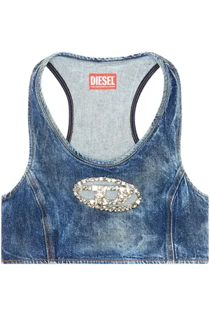 Diesel Top De-Top-Fsd con apliques de cristal