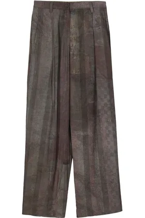 ZIGGY CHEN Pantalones anchos teñidos