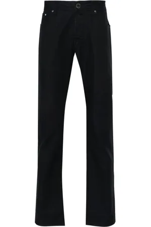 Jacob Cohen Pantalones rectos con detalle de pañuelo