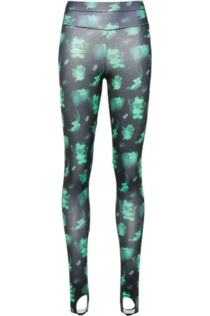 Chopova Lowena Leggins Neon con dibujo estampado