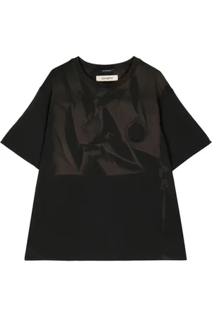 JiyongKim Camiseta con efecto lavado