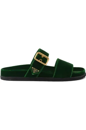 Prada Sandalias con logo triangular esmaltado
