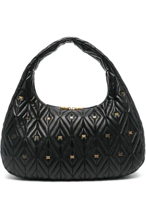 Elisabetta Franchi Bolso shopper con acolchado de rombos