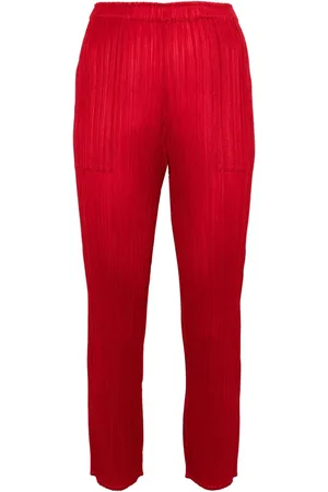 PLEATS PLEASE ISSEY MIYAKE Pantalones capri con efecto plisado