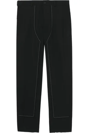 Comme des Garçons Pantalones rectos con costuras decorativas