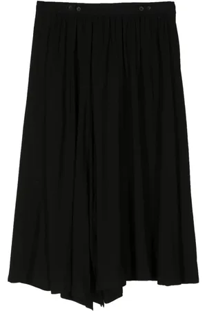 YOHJI YAMAMOTO Falda asimétrica con diseño plisado