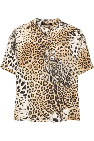 Roberto Cavalli Camiseta con motivo de jaguar