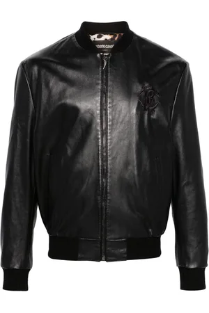Roberto Cavalli Chaqueta bomber con cremallera
